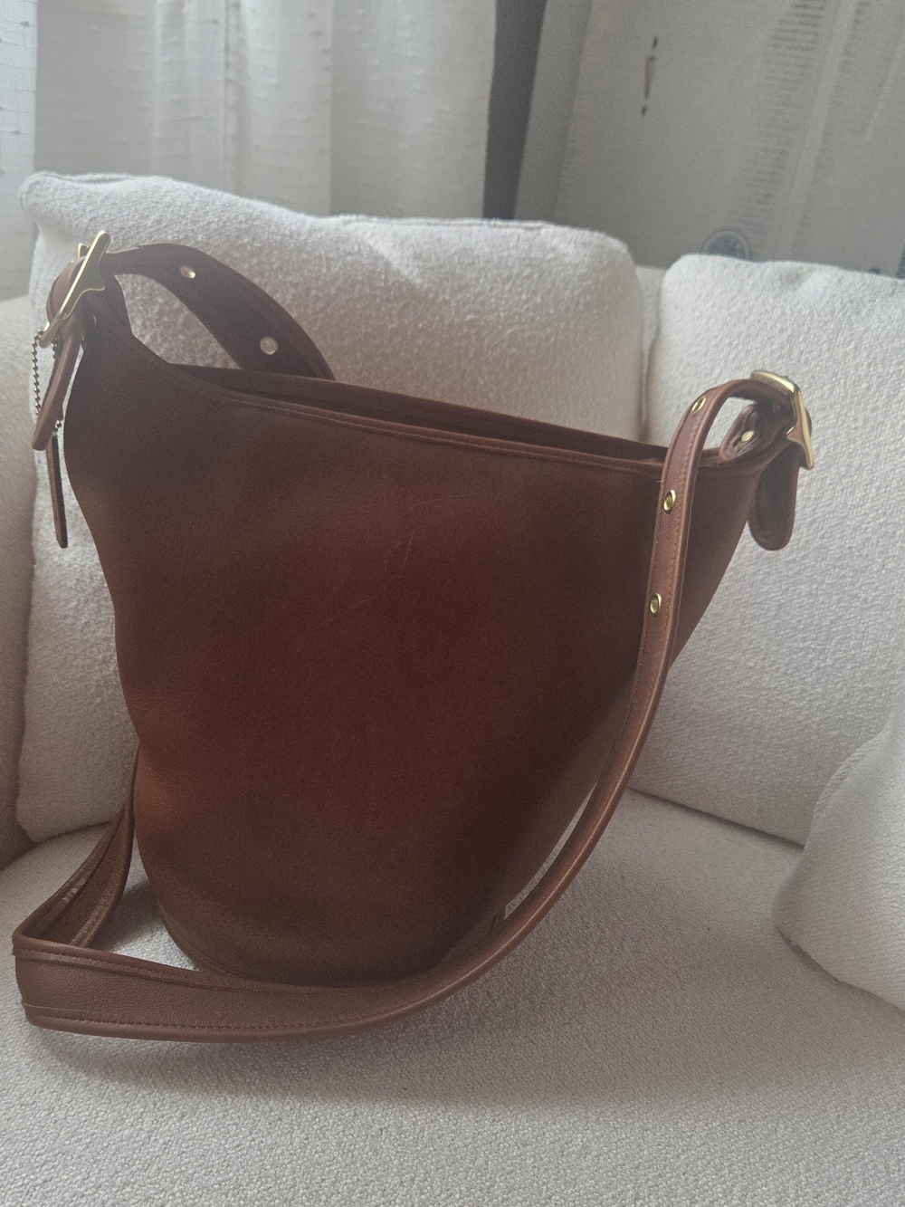 Vintage Coach Helen's Legacy Bag In British Tan 1995 - Picture 2 of 7